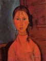 girl with pigtails 1918 Amedeo Modigliani